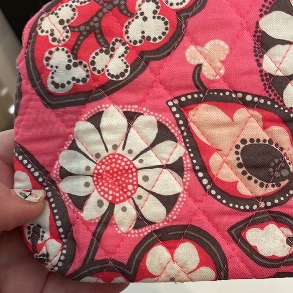 Vera Bradley Double zip Cosmetic Bag in Blush Pink Design new with tags - Picture 10 of 13